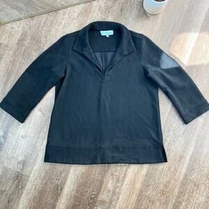 Tuckernuck Black Suede Margot Top